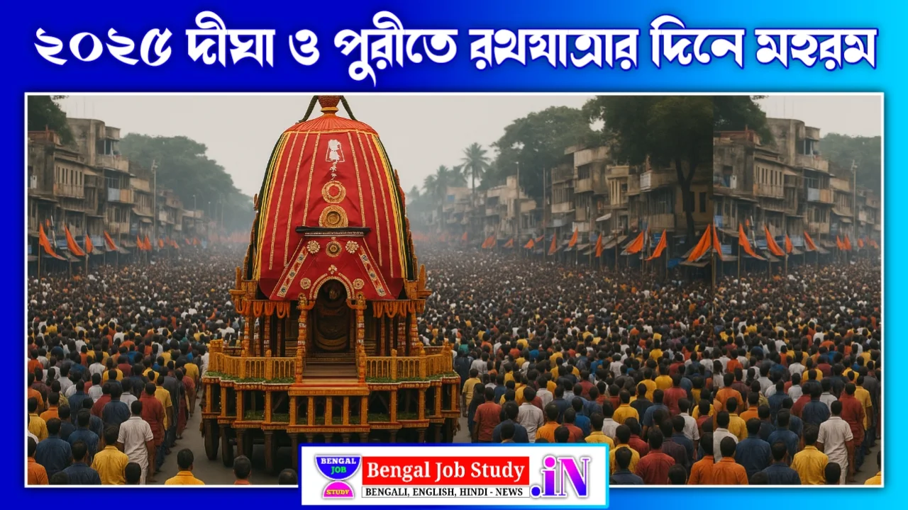দীঘা ও পুরীতে 2025 উল্টো রথের তারিখ ও মহরম একই দিনে দেখুন বারিপদা রথযাত্রা কবে