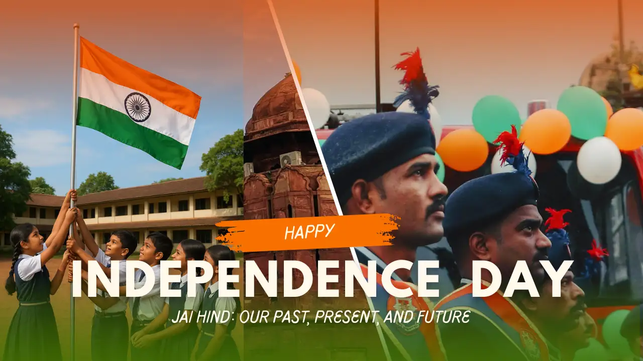 Happy Independence Day 2025 celebration with Indian national flag and patriotic spirit on 79th Independence Day of India