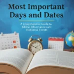 গুরুত্বপূর্ণ দিবস ও তারিখ: প্রতিযোগিতামূলক পরীক্ষার জন্য Most Important Days and Dates List