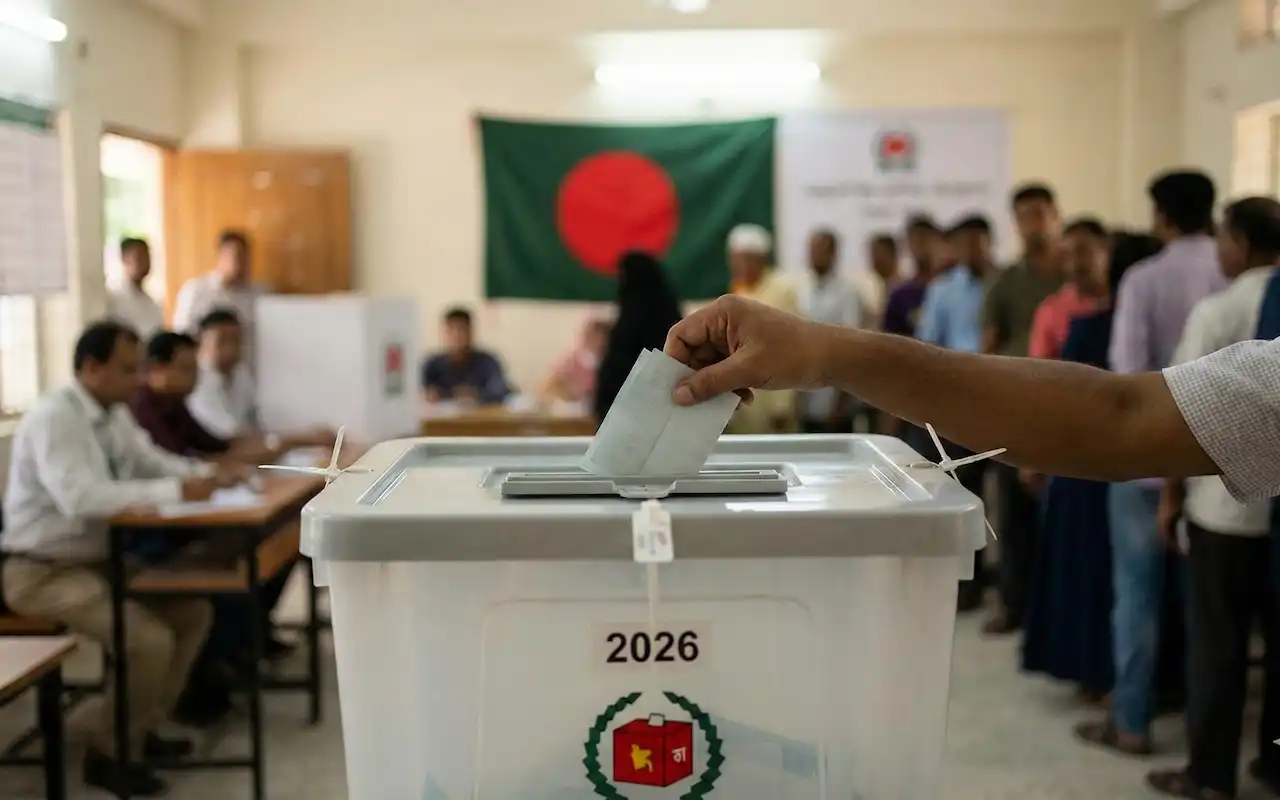 বাংলাদেশ জাতীয় নির্বাচন ২০২৬ ভোটের সময়সূচি ও গণভোট সংক্রান্ত ছবি