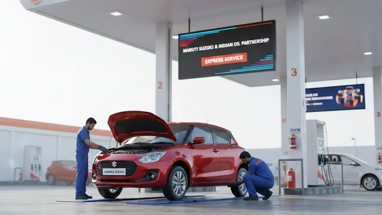 পেট্রোল পাম্পে গাড়ি সার্ভিসিং: মারুতি সুজুকি ও ইন্ডিয়ান অয়েলের ধামাকা অফার, তেল ভরার ফাঁকেই সারবে গাড়ি!