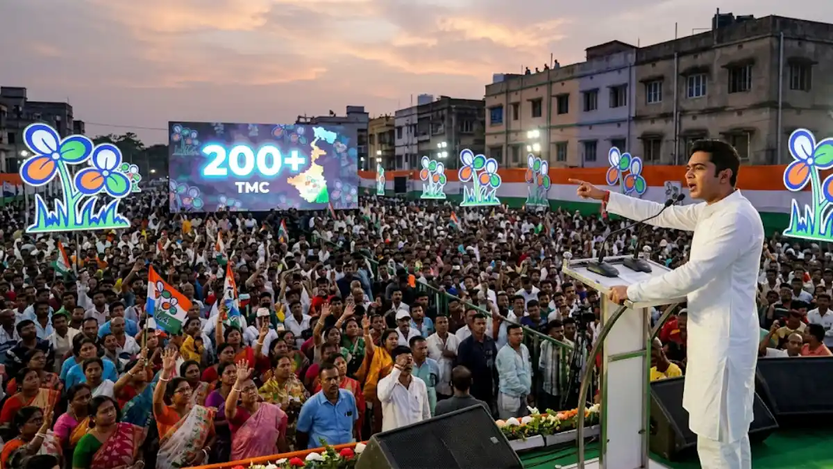 উত্তর ২৪ পরগণার জনসভা থেকে তৃণমূলের আসন সংখ্যা নিয়ে অভিষেকের বড় ভবিষ্যদ্বাণী এবং রাজনৈতিক মহলে জোর চর্চা