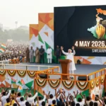 আসন্ন বিধানসভা নির্বাচনে বিপুল জয়ের দাবি এবং ৪ মে বিজেপির শপথ গ্রহণ অনুষ্ঠানে মোদী সংক্রান্ত মেগা ঘোষণা