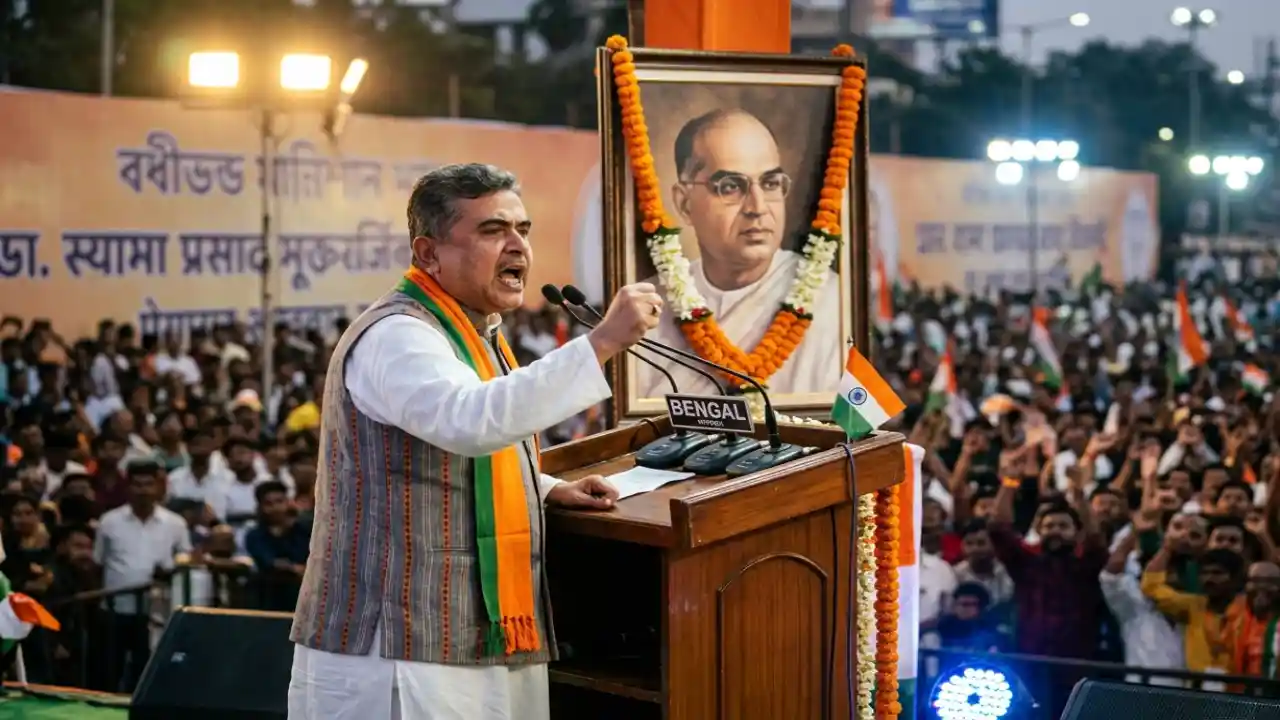 ডঃ শ্যামাপ্রসাদ মুখোপাধ্যায়ের জন্মবার্ষিকীতে পূর্বতন দুই সরকারকে তীব্র আক্রমণ মুখ্যমন্ত্রী শুভেন্দু অধিকারীর। ৩৪ বছরের বাম ও ১৫ বছরের তৃণমূল জমানাকে বাংলার পিছিয়ে পড়ার মূল কারণ বলে দাবি করলেন তিনি।